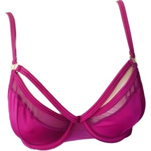 New SIREN by Seven Til Midnight Strappy Wine Bikini Top - L